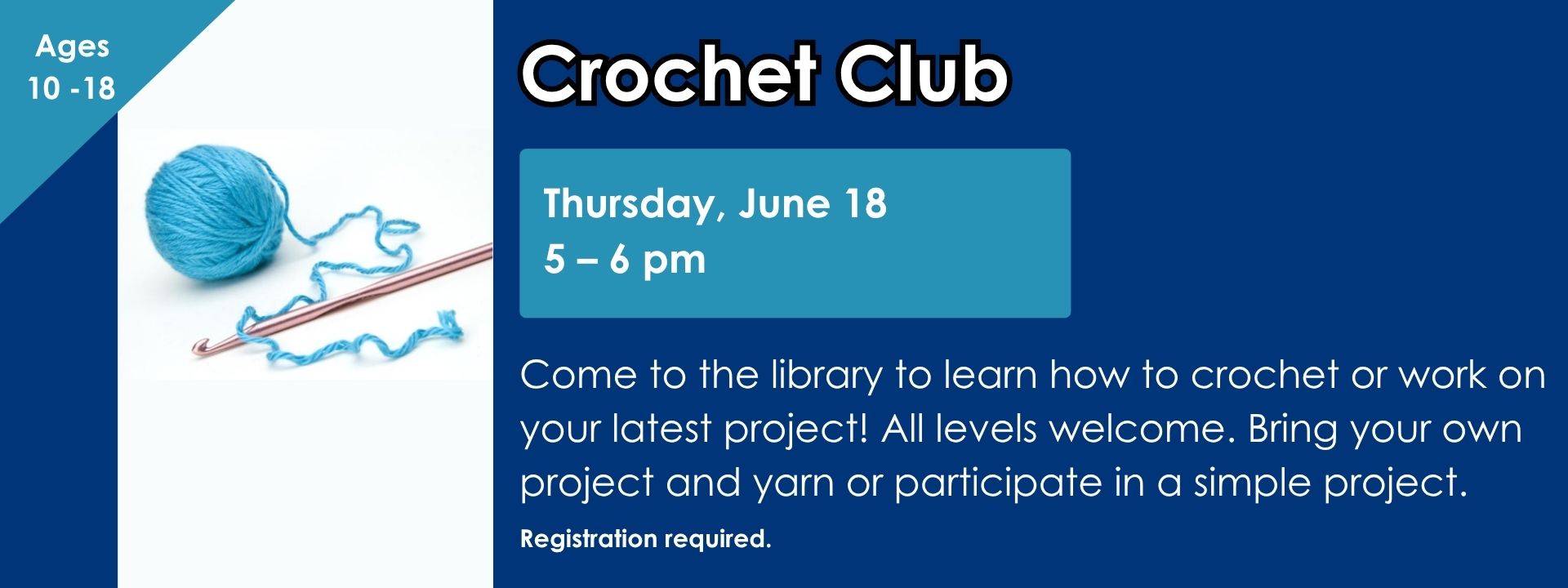 Crochet club june 18